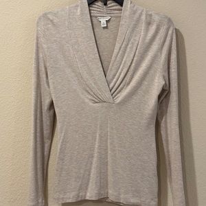 Banana Republic Cream Blouse Long Sleeve X Small